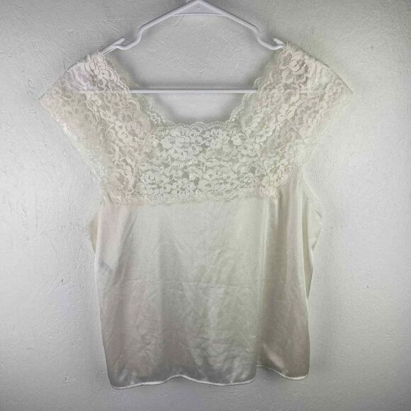 Vintage Collections Etc. Size Large Lace Lingerie Top‎ (Lot 2) Cream and Black - Picture 9 of 13